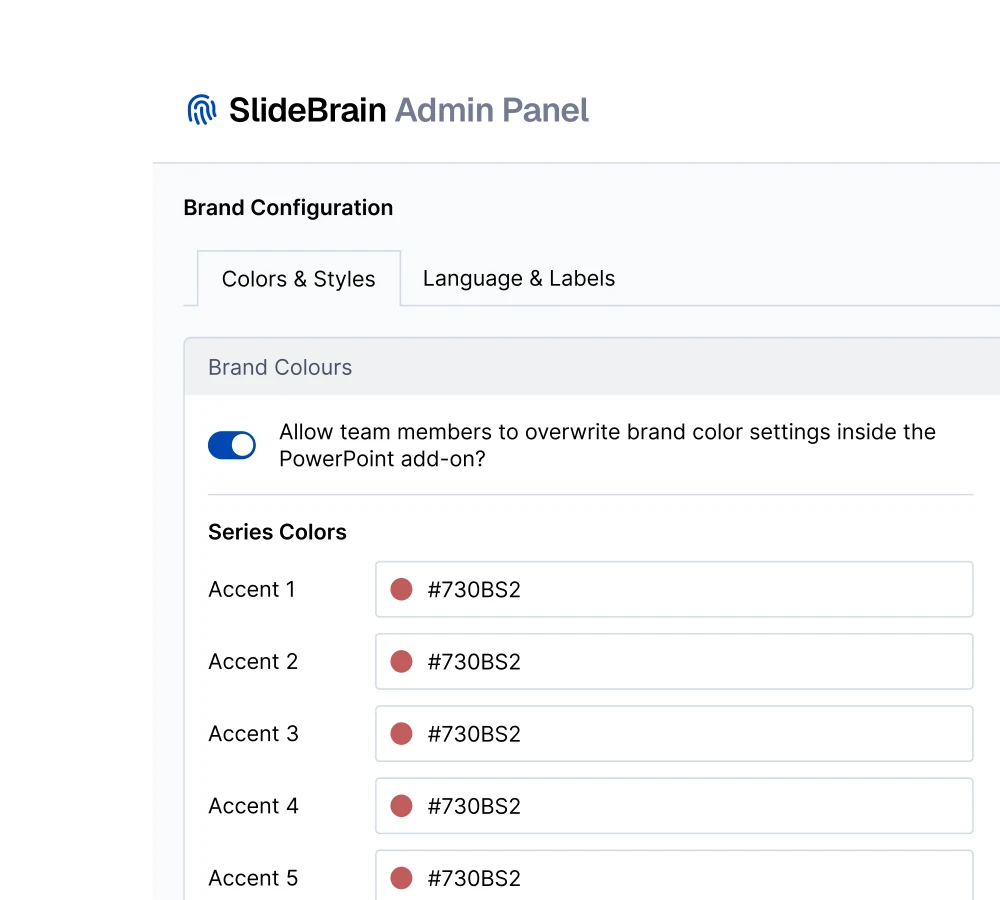 Set centrally, shaped to your firm